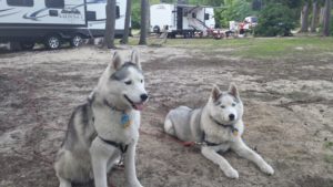 Secret and Fiona at Camp